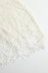 SWAYING/KNIT float detail skirt SW24SS3B01 white